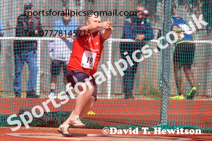 Senior Mens hammer, 2024 Northern Senior and Under-20s Track and Field Champs, Middlesbrough.  Photo: David T. Hewitson/Sports for All Pics